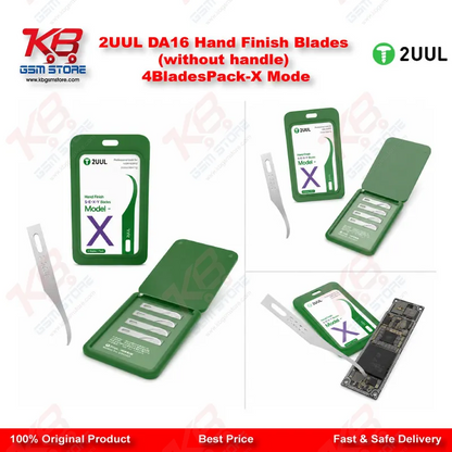 2UUL DA16 Hand Finish Blades (without handle) 4BladesPack-X Mode