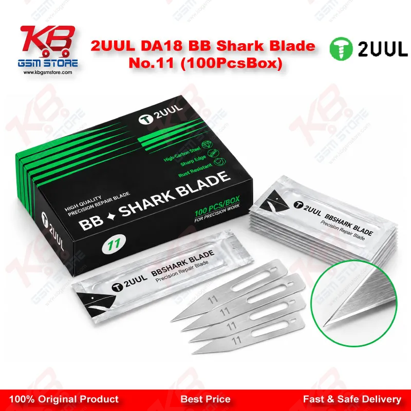2UUL DA18 BB Shark Blade No.11 (100Pcs/Box)
