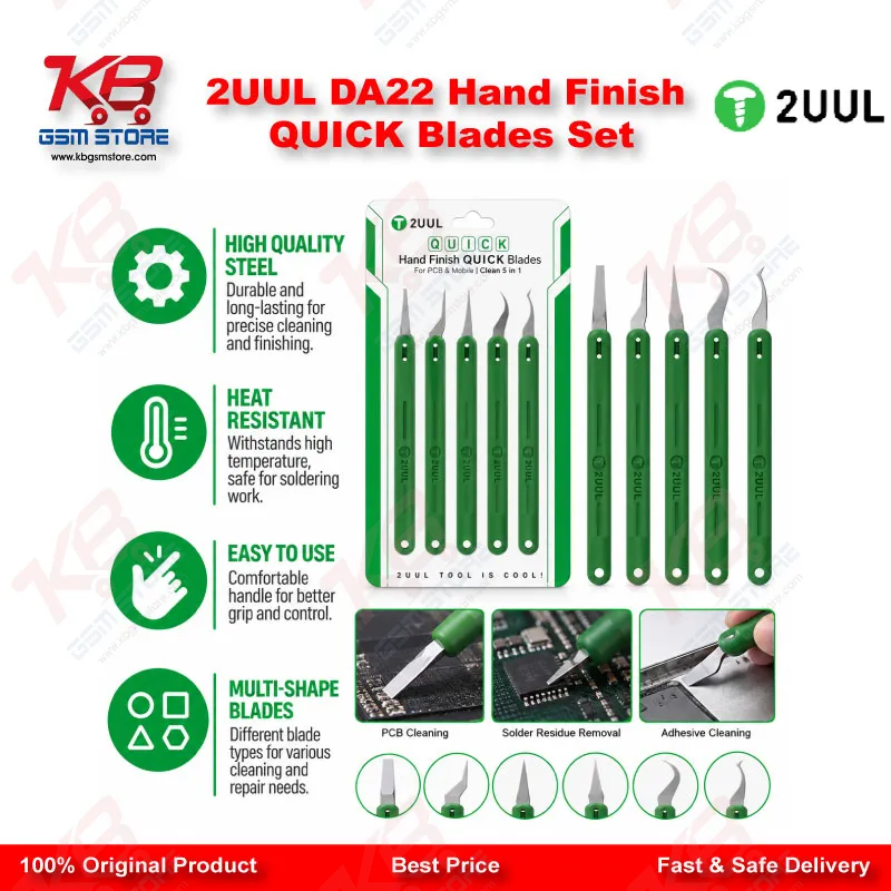 2UUL DA22 Hand Finish QUICK Blades Set