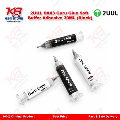 2UUL DA43 Guru Glue Soft Buffer Adhesive 30ML (Black)