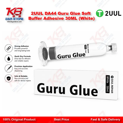 2UUL DA44 Guru Glue Soft Buffer Adhesive 30ML (White)