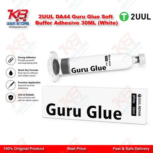 2UUL DA44 Guru Glue Soft Buffer Adhesive 30ML (White)