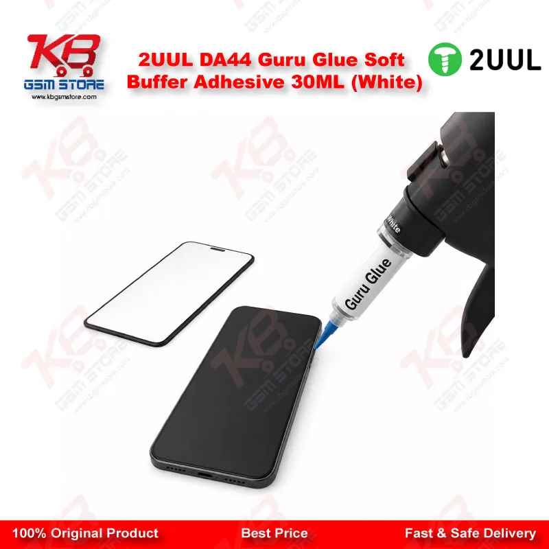 2UUL DA44 Guru Glue Soft Buffer Adhesive 30ML (White)