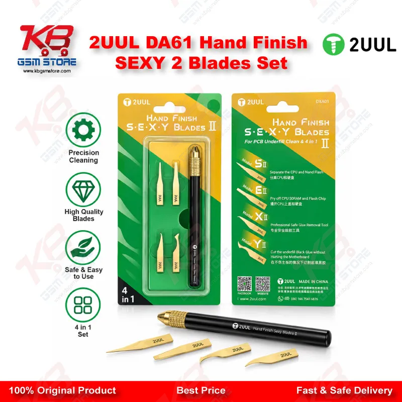 2UUL DA61 Hand Finish SEXY 2 Blades Set