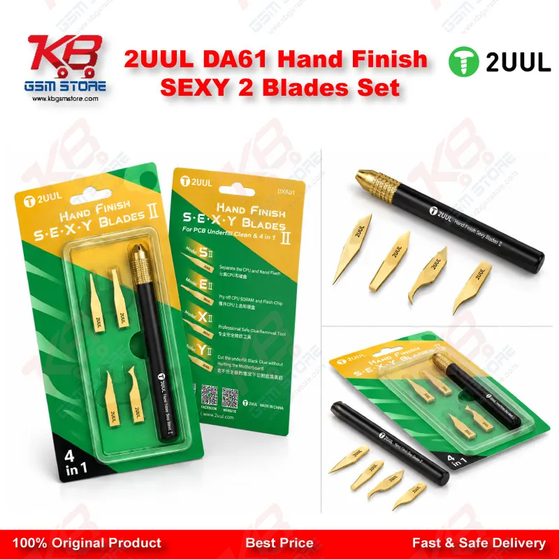 2UUL DA61 Hand Finish SEXY 2 Blades Set
