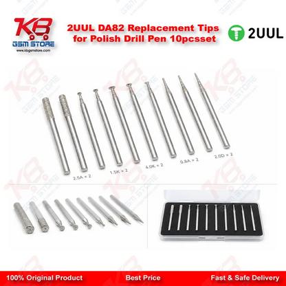 2UUL DA82 Replacement Tips for Polish Drill Pen 10pcs/set