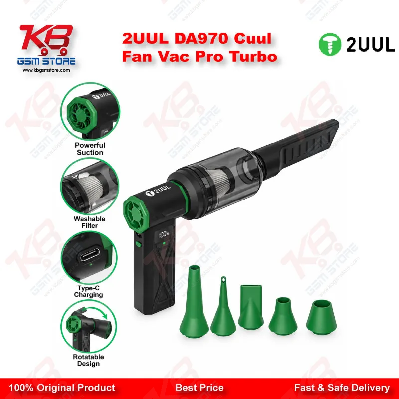 2UUL DA970 Cuul Fan Vac Pro Turbo