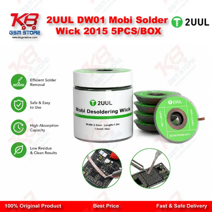 2UUL DW01 Mobi Solder Wick 2015 5PCS/BOX