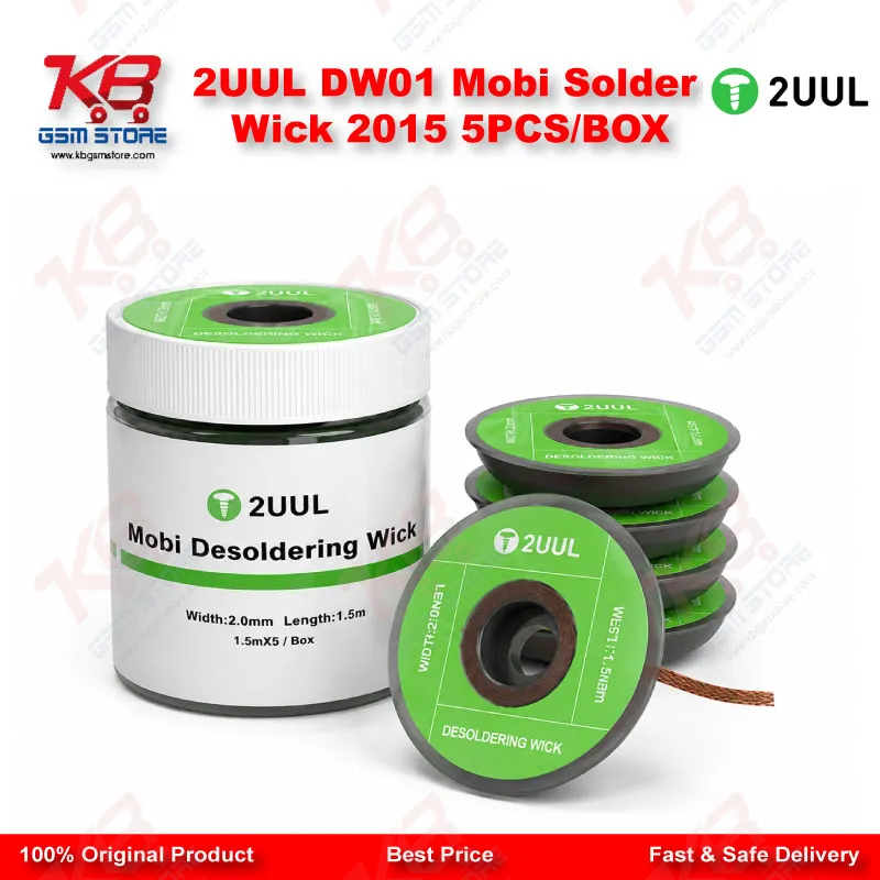 2UUL DW01 Mobi Solder Wick 2015 5PCS/BOX