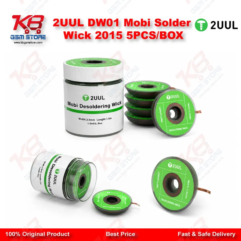 2UUL DW01 Mobi Solder Wick 2015 5PCS/BOX