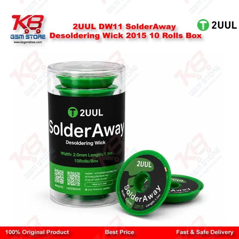 2UUL DW11 SolderAway Desoldering Wick 2015 10Rolls/Box