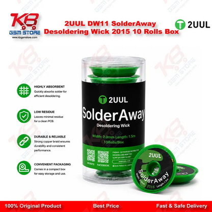 2UUL DW11 SolderAway Desoldering Wick 2015 10Rolls/Box