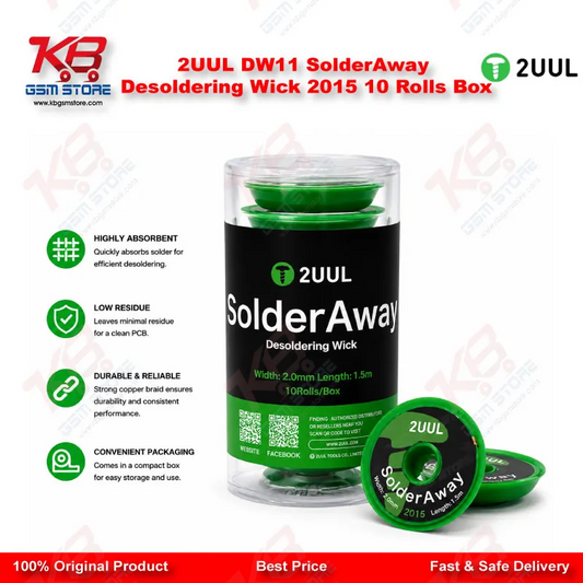 2UUL DW11 SolderAway Desoldering Wick 2015 10Rolls/Box