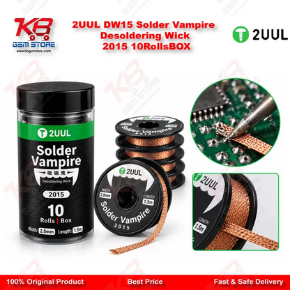 2UUL DW15 Solder Vampire Desoldering Wick 2015 10Rolls/BOX
