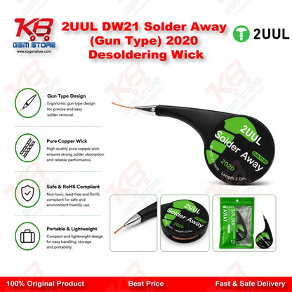 2UUL DW21 Solder Away (Gun Type) 2020 Desoldering Wick
