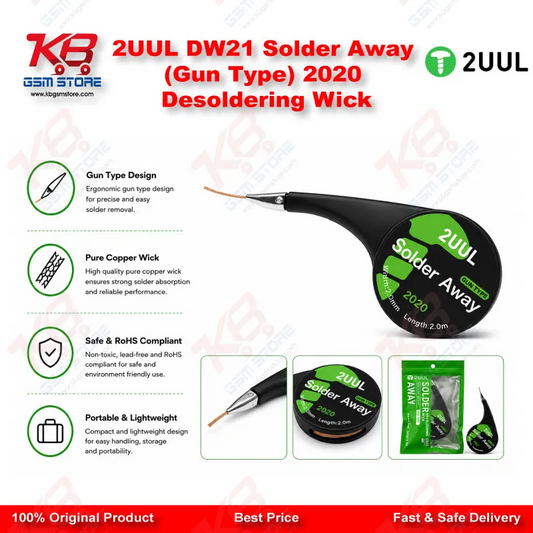 2UUL DW21 Solder Away (Gun Type) 2020 Desoldering Wick