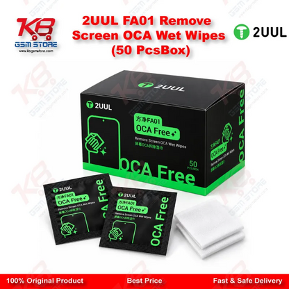 2UUL FA01 Remove Screen OCA Wet Wipes (50 Pcs/Box)