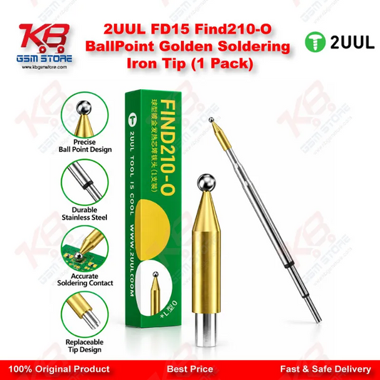 2UUL FD15 Find210-O BallPoint Golden Soldering Iron Tip (1 Pack)