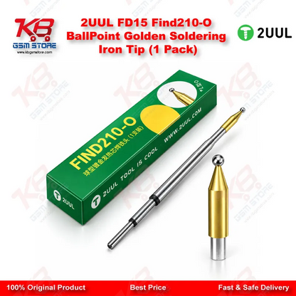 2UUL FD15 Find210-O BallPoint Golden Soldering Iron Tip (1 Pack)