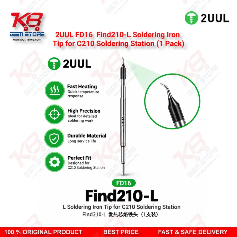 2UUL FD16 Find210-L Soldering Iron Tip for C210 Station