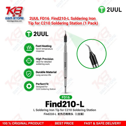 2UUL FD16 Find210-L Soldering Iron Tip for C210 Station