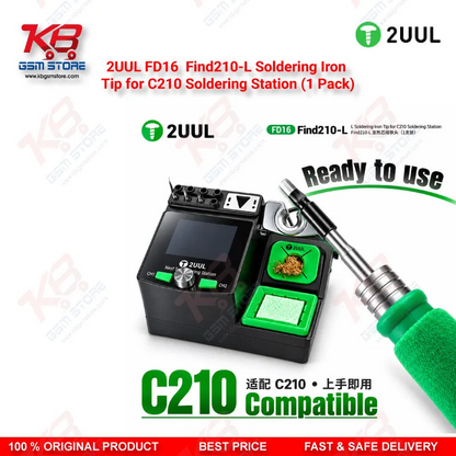 2UUL FD16 Find210-L Soldering Iron Tip for C210 Station