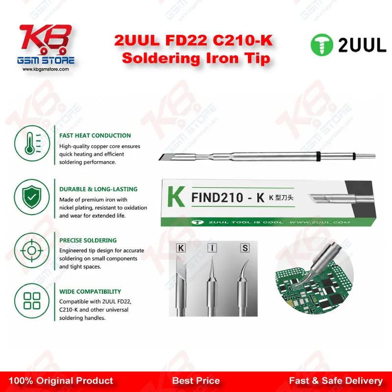 2UUL FD22 C210-K Soldering Iron Tip