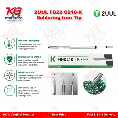2UUL FD22 C210-K Soldering Iron Tip