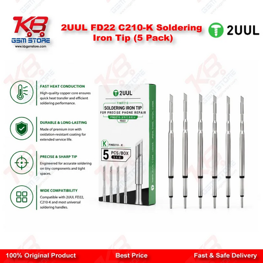 2UUL FD22 C210-K Soldering Iron Tip (5 Pack)
