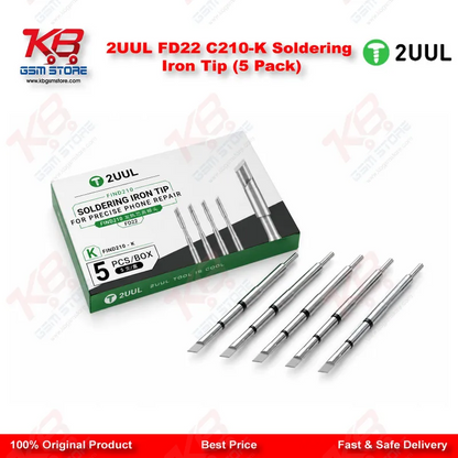 2UUL FD22 C210-K Soldering Iron Tip (5 Pack)