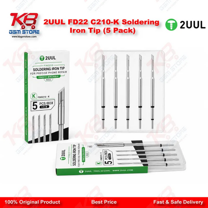 2UUL FD22 C210-K Soldering Iron Tip (5 Pack)