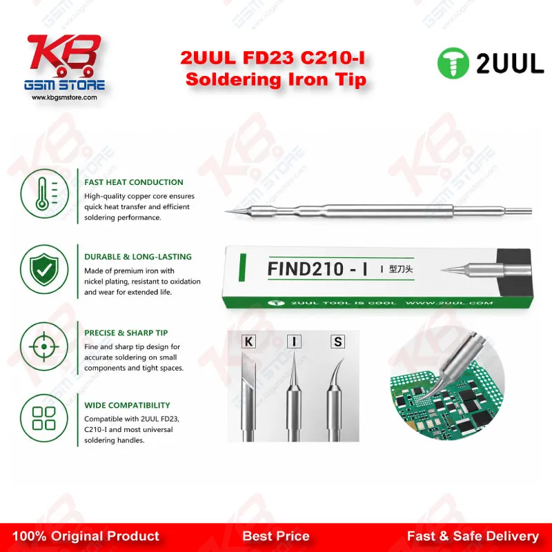 2UUL FD23 C210-I Soldering Iron Tip