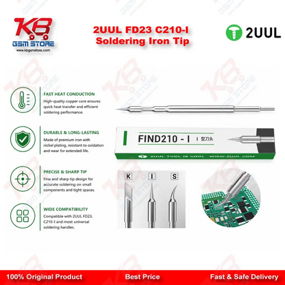 2UUL FD23 C210-I Soldering Iron Tip