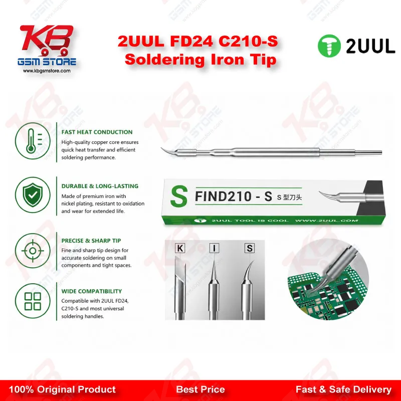 2UUL FD24 C210-S Soldering Iron Tip