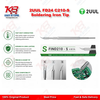 2UUL FD24 C210-S Soldering Iron Tip