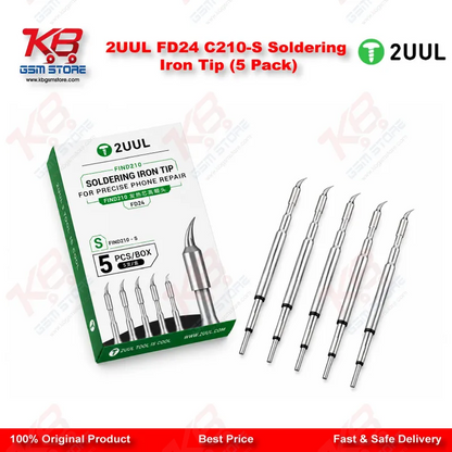 2UUL FD24 C210-S Soldering Iron Tip (5 Pack)