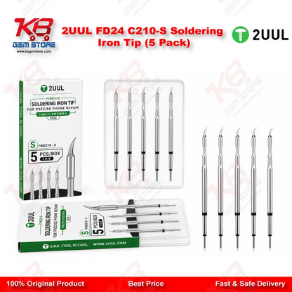 2UUL FD24 C210-S Soldering Iron Tip (5 Pack)