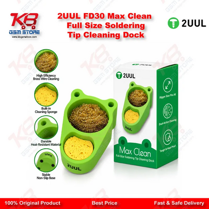 2UUL FD30 Max Clean Full Size Soldering Tip Cleaning Dock