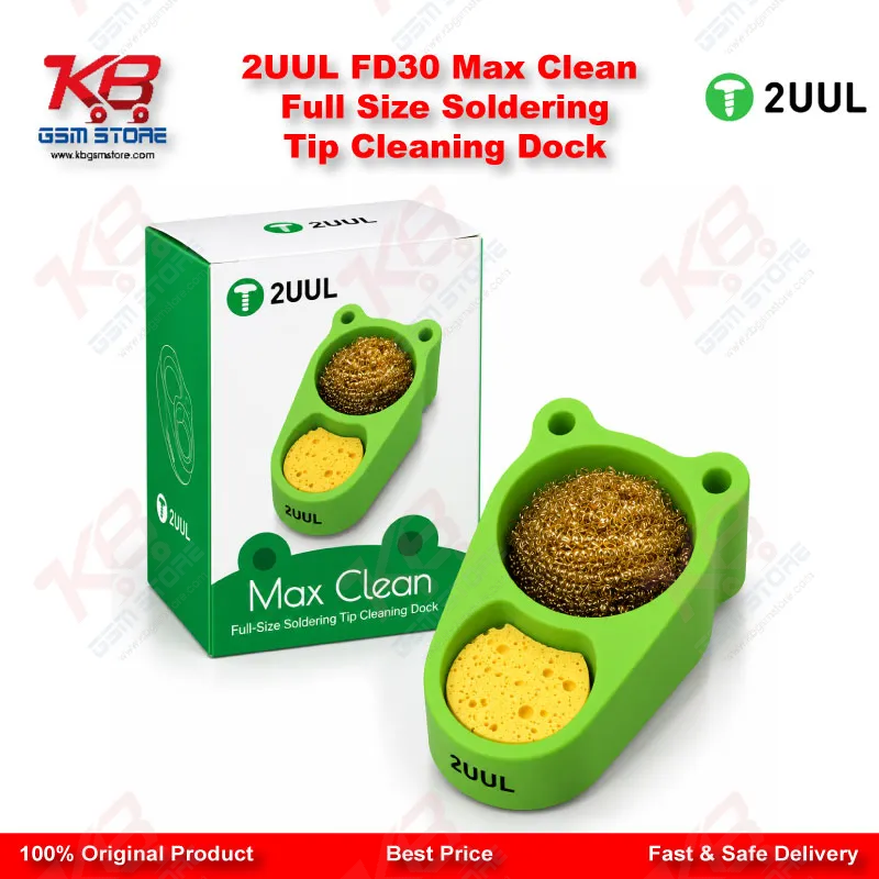 2UUL FD30 Max Clean Full Size Soldering Tip Cleaning Dock