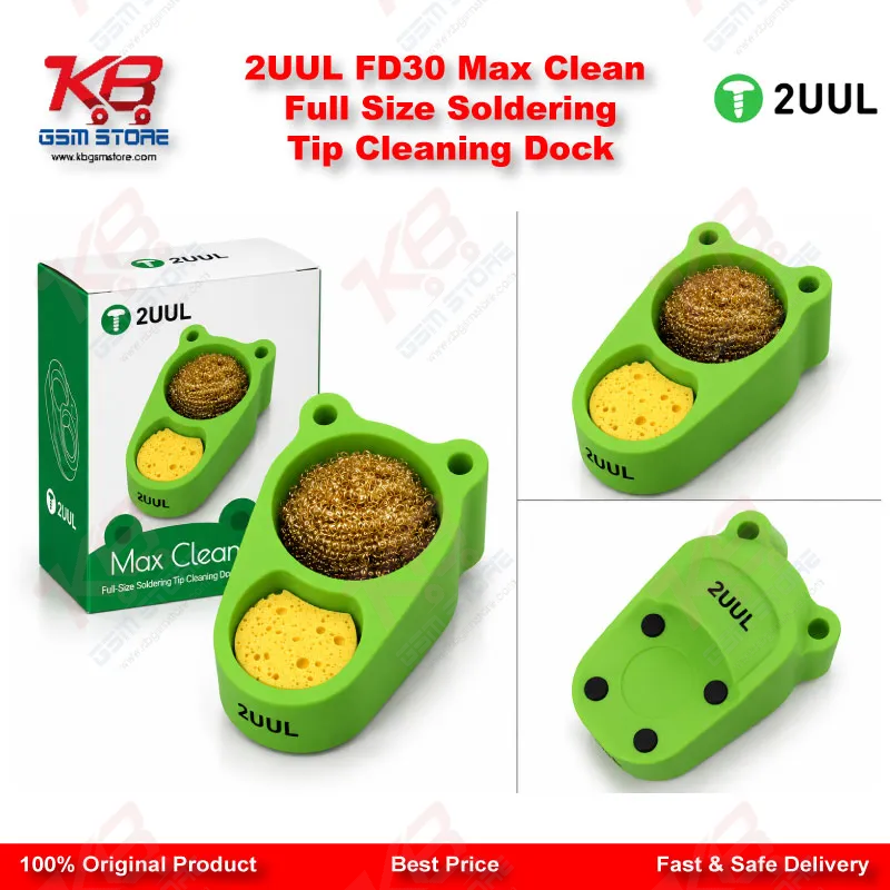 2UUL FD30 Max Clean Full Size Soldering Tip Cleaning Dock