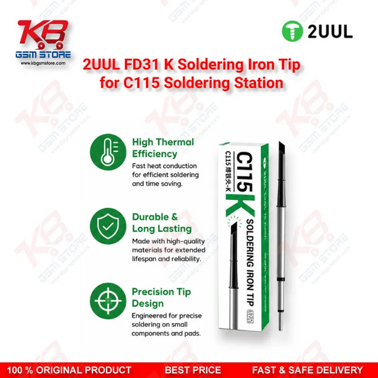 2UUL FD31 K Soldering Iron Tip for C115 Soldering Station (1 Pack)