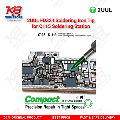 2UUL FD32 I Soldering Iron Tip for C115 Soldering Station (1 Pack)