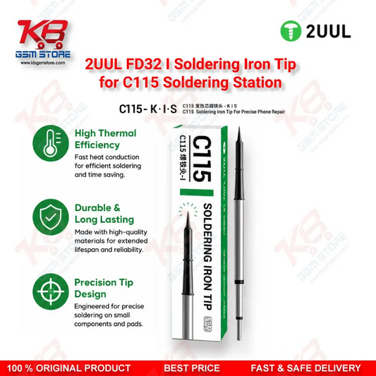2UUL FD32 I Soldering Iron Tip for C115 Soldering Station (1 Pack)