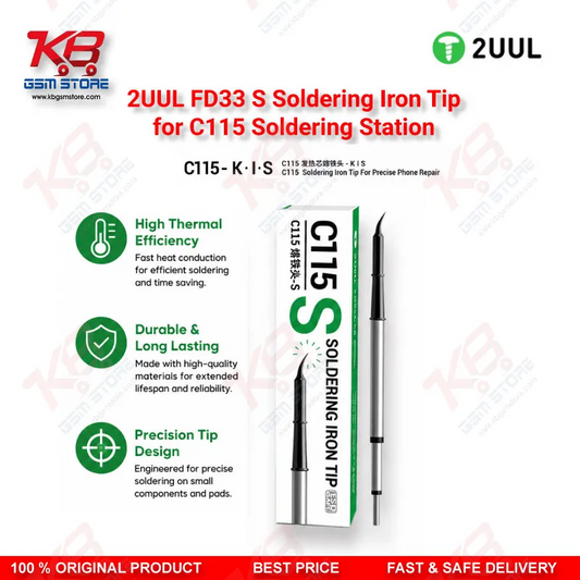 2UUL FD33 S Soldering Iron Tip for C115 Soldering Station (1 Pack)