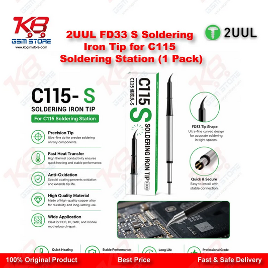 2UUL FD33 S Soldering Iron Tip for C115 Soldering Station (1 Pack)