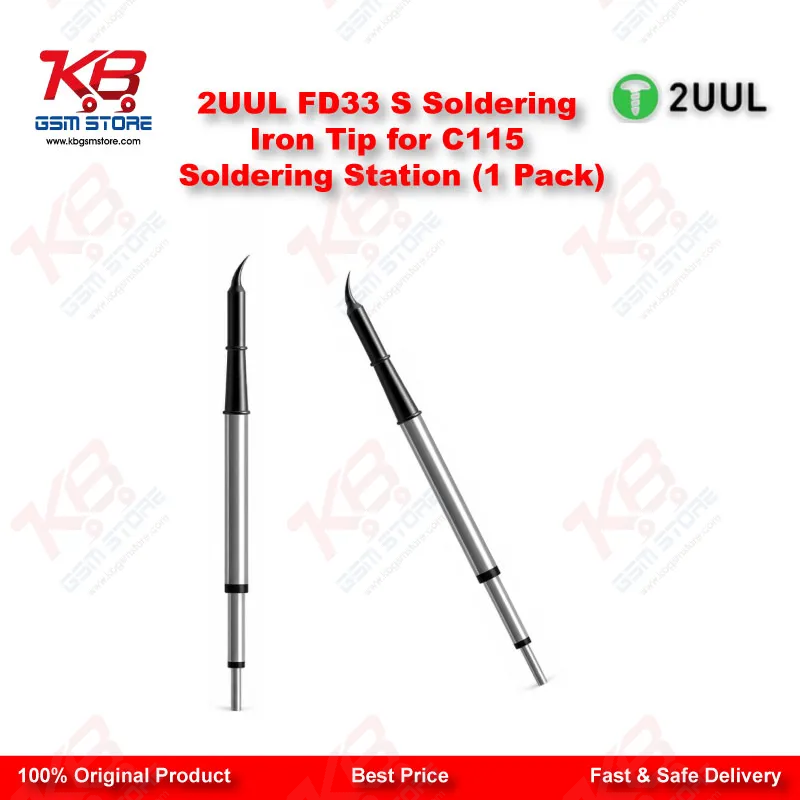 2UUL FD33 S Soldering Iron Tip for C115 Soldering Station (1 Pack)