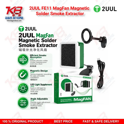 2UUL FE11 MagFan Magnetic Solder Smoke Extractor Pakistan