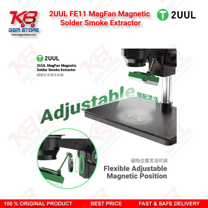 2UUL FE11 MagFan Magnetic Solder Smoke Extractor Pakistan