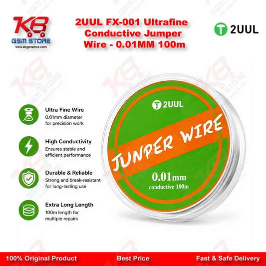 2UUL FX-001 Ultrafine Conductive Jumper Wire – 0.01MM 100m