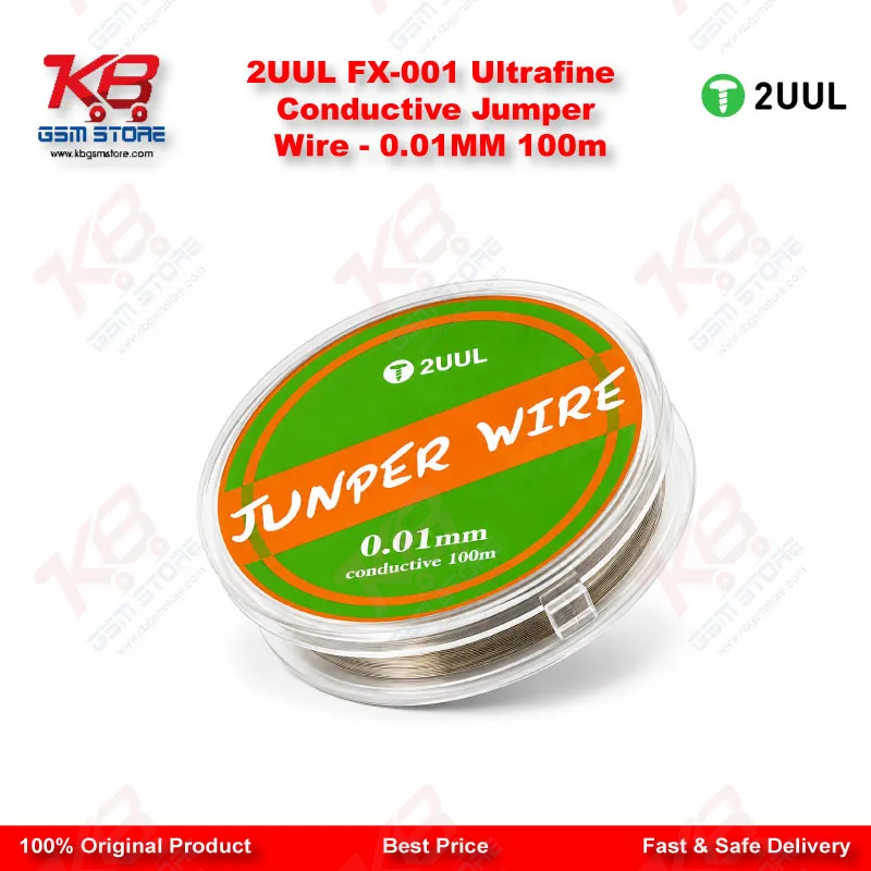 2UUL FX-001 Ultrafine Conductive Jumper Wire – 0.01MM 100m